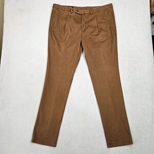 Suitsupply Pants Mens 38x32 Brown Vitale Barberis Canonico Cotton Designer